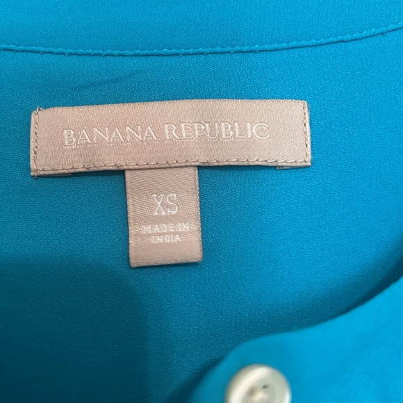 Turquoise Banana Republic button down shirt size XS - Picture 2 of 7